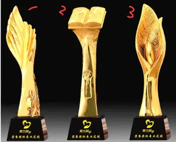 

Fine Gift decoration young longteng Like English word trophy Gold plated Free to make characters world's cup of victory The star