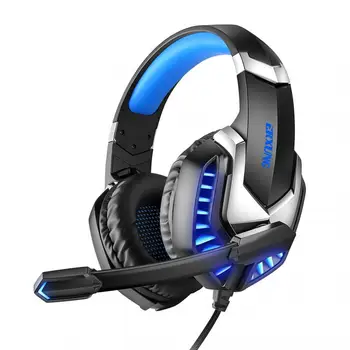 

J30 Head-mounted Gaming Headset Microphone Wired Stereo Bass USB Headphones Colorful Glow LED Light Computer PC Earphon