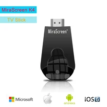 Mirascreen K4 tv Stick беспроводной WiFi Дисплей ключ поддержка 1080P HD Miracast Airplay DLNA для Android IOS Телефон настольный ПК PK G2
