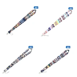 Sangle de téléphone portable, dessin animé Demon Slayer, Kimetsu No Yaiba, sangle de cou, lanière, porte clés 