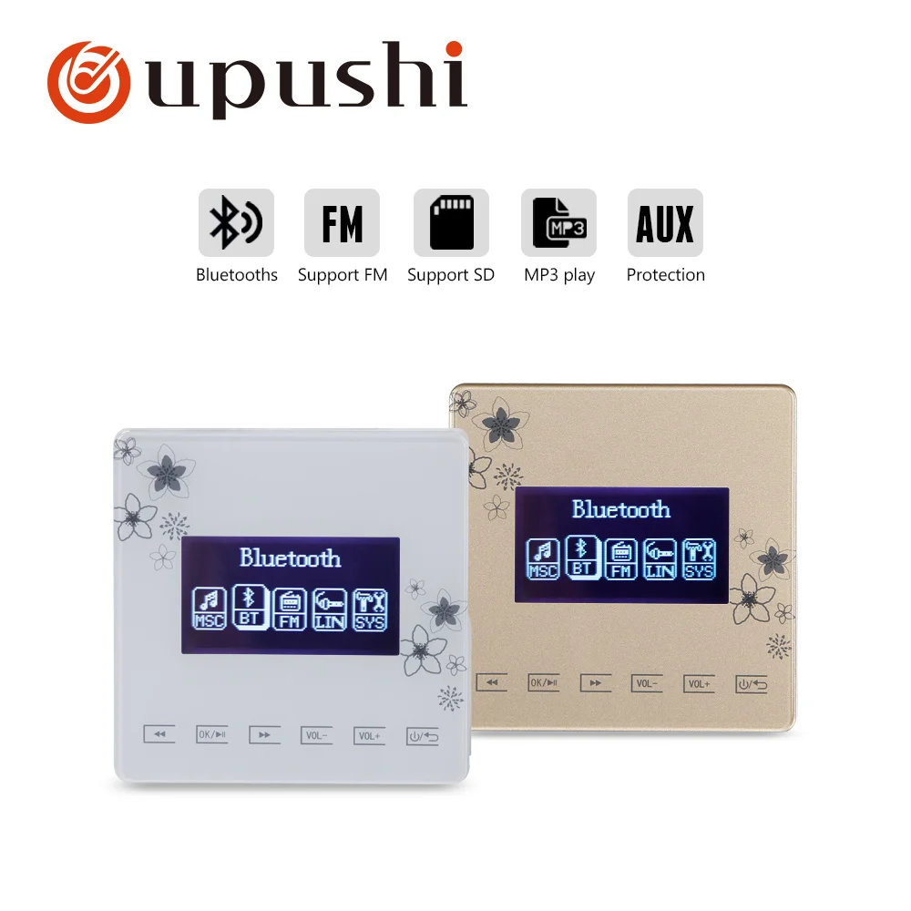 Casa de Banho Amplificador de Parede com Tamanho Samll à Prova Alto-falante para o Sistema de Som do Banheiro Teto Alto-falantes Bluetooth Dwaterproof Água Telhado no - Image 2