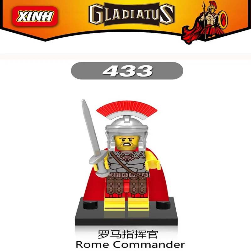 Roman Soldier Series Commander Elf Hunter Model Assembling Bricks Building Blocks Kit DIY Education Christmas Gift