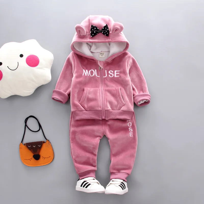 

Childrenswear Girls Spring And Autumn Gold Velvet Set 2018 New Style Korean-style CHILDREN'S Sports Suit Big Boy Two-Piece Set