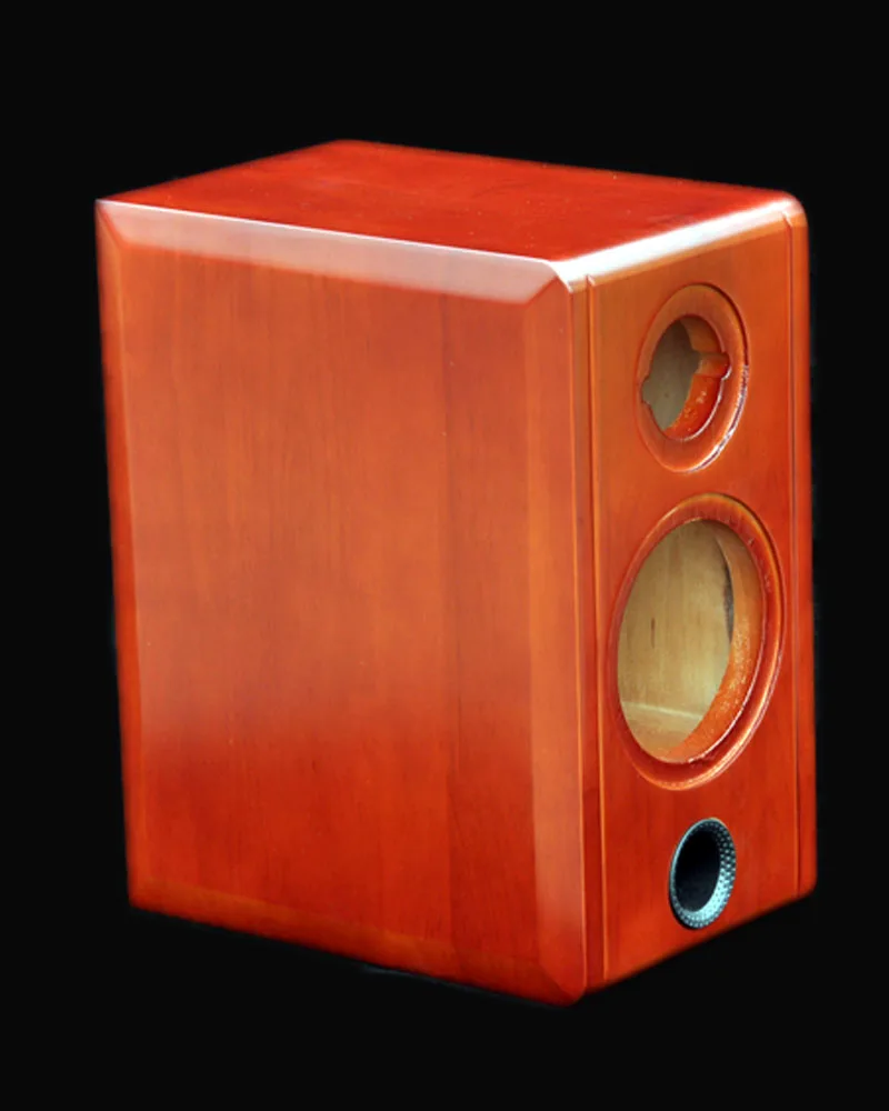 1 пара высокой мощности твердой древесины динамик пустая коробка Hifi лихорадка
