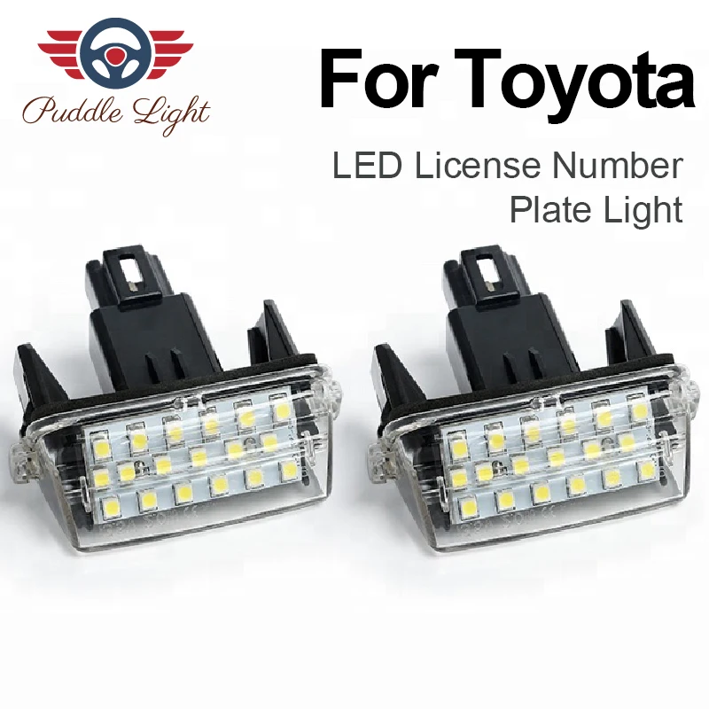 Светодиодный светильник для номерного знака автомобиля для Toyota Corolla Camry Avensis Prius C Ractis Vitz Yaris Lewin Vios Esquire Noah SAI