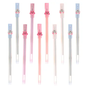 

10 Pcs Adorable Roller Pens Creative Gel Pens Cartoon Students Rollerball Pen