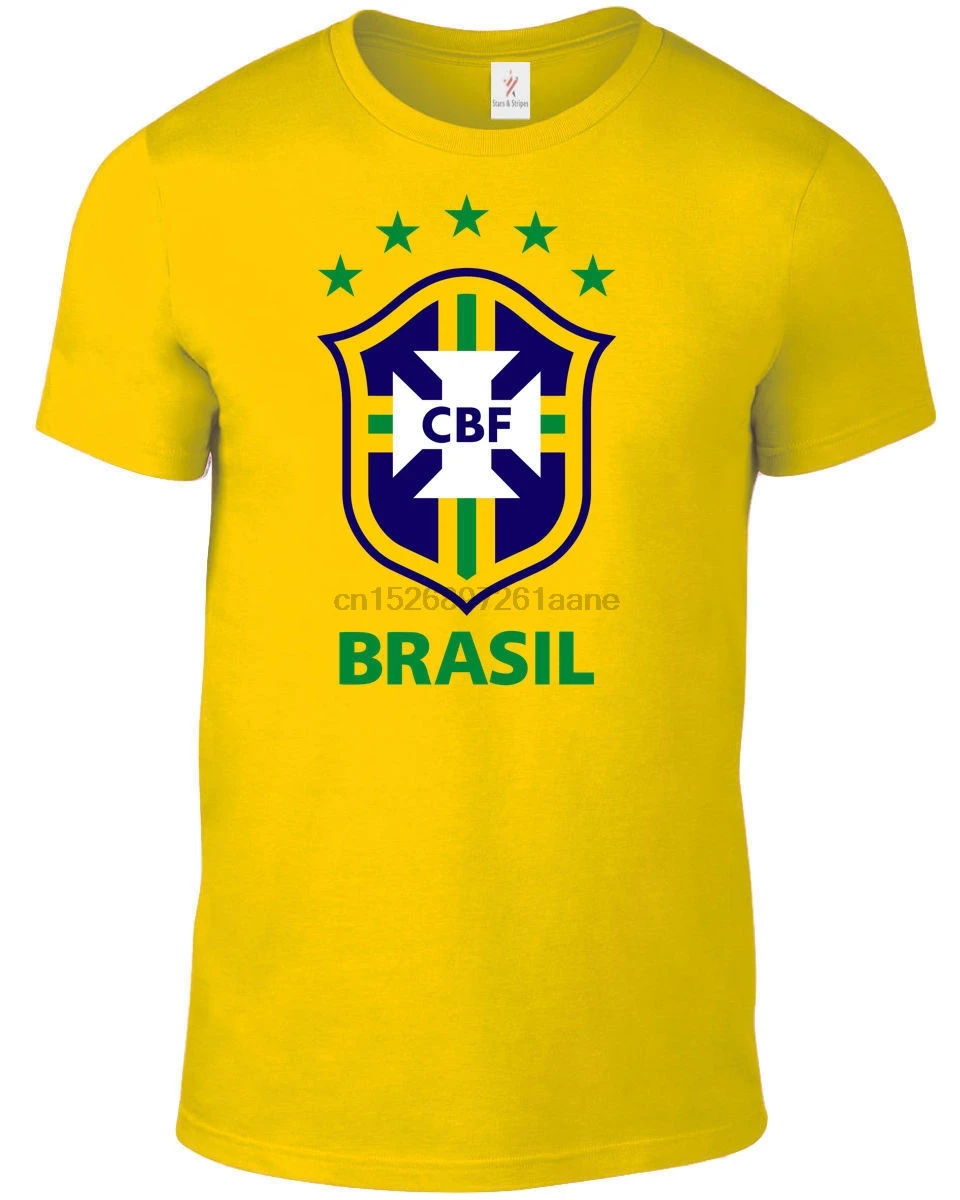 

Brazil 2019 T Shirt Men Footballer Legend Soccers New Arrival Summer Style Short Sleeve Leisure Fashion Summer T Shirt for Men