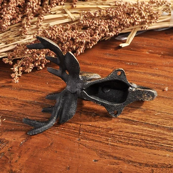 

Metal Retro Deer Wall Door Hook Hanger Hanging Clothes Coat Hat Bags Towel Decor