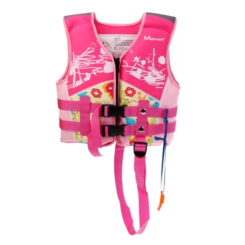 

S/M/L Pink/Blue Kids Child Buoyancy Life Jackets Vest with Whistle for Swimming Kayaking Surfing Boating Rafting