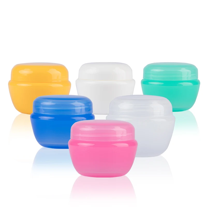 

20 шт. косметические банки пластиковые пустые образцы контейнер для крема Милая жестяная посудина коробка внутренние подушечки для хранения горшки упаковка круглая 5g 10 г 20 г 30 г 50 г