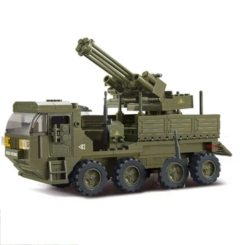

Model building kit compatible something military Transport Vehicle 3D block Educational model building toys hobbies 0302