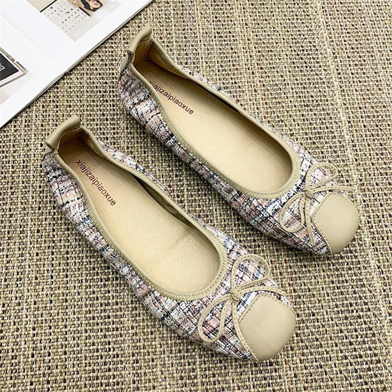 Large Size 34-43 Women`S Ballet Flats Shoes Comfortable Shallow Mouth Pregnant Mother Shoes Flat Soft Bottom Single Lady Loafers (11)