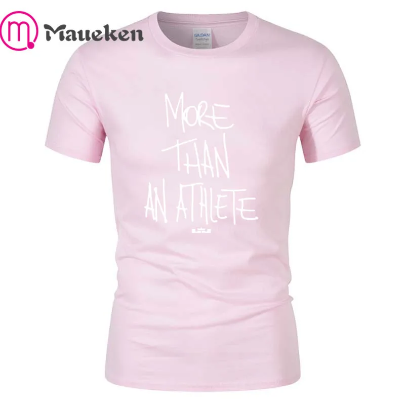 19 Футболка с надписью «More Than An Athlet LeBron», Хлопковая мужская футболка, новая футболка, Мужская модная футболка унисекс - Цвет: 19