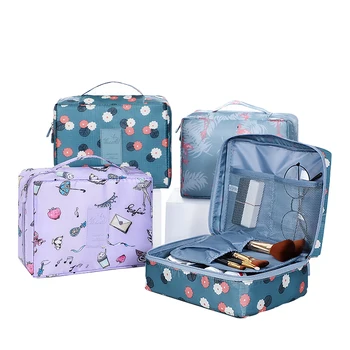 

Waterproof Oxford Fabric Square Cosmetic Bag, Travel Object Storage Bag, Closet Organizer, Durable Organizer