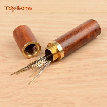 

Durable Wooden Sewing Needle Storage Case Sewing Needle Box Sewing Tool Storage