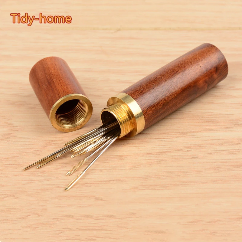 1* Wooden Sewing Toothpick Needle Organizer Storage Holder Box DIY Storage T0L2