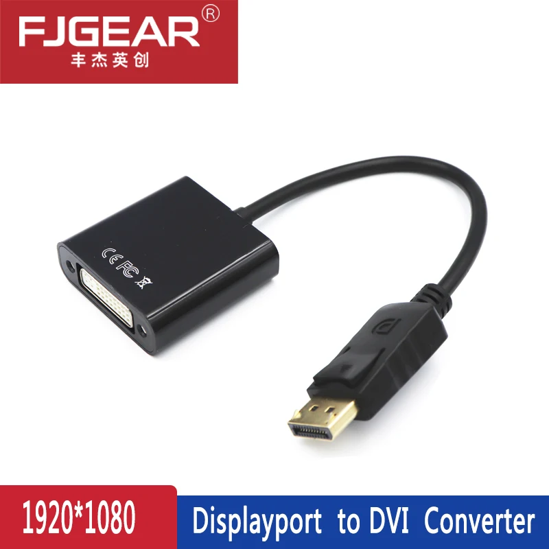 5 шт./лот DP к DVI адаптер DisplayPort кабель конвертер мужчин и женщин поддержка 1080P для