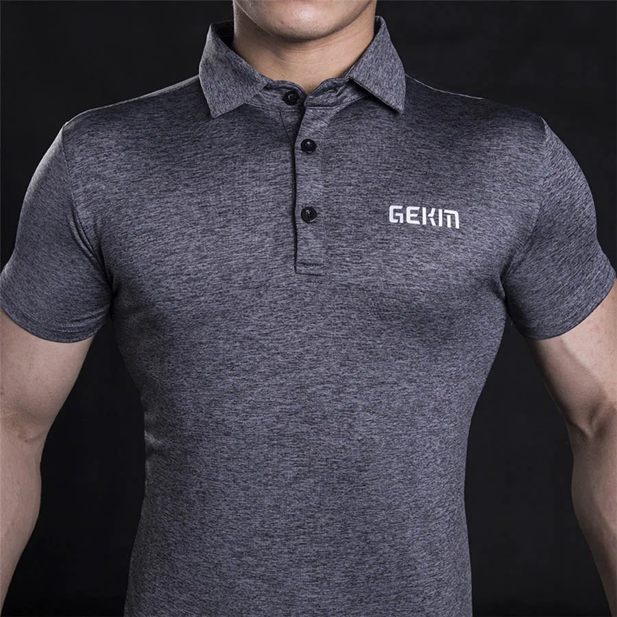 Hemp Gray Футболка для бега Для мужчин Фитнес футболка для бодибилдинга эластичная спортивная одежда Повседневное однотонный короткий рукав спортивные шорты спортивный Для мужчин футболка Топы - Цвет: Hemp Gray