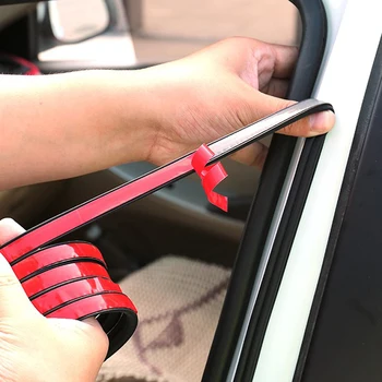 

1 Meter DIY Rubber Car Door Seal Strip Stickers Anti-Dust Soundproof Sealing B Type Noise Insulation Auto Interior Accessories