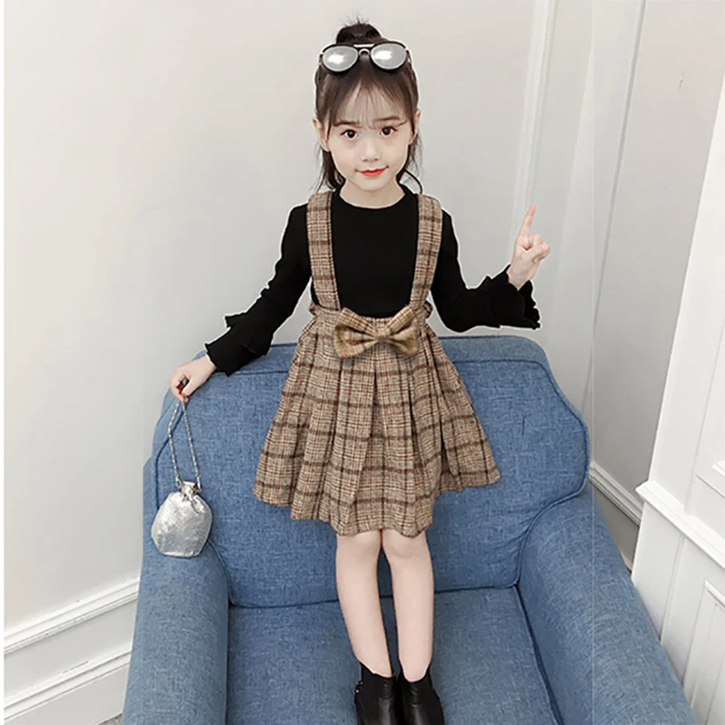 

Kids Dresses For girls Spring Autumn Baby Dress Long Sleeve Plaid Dress Costume Children Kids Dresses Clothes 1-7 Years