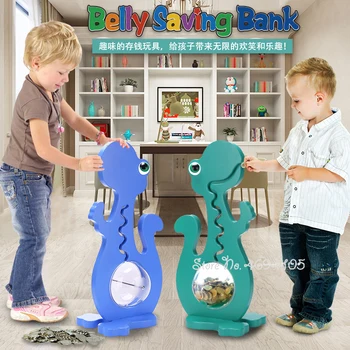 

European-style High-grade Wooden Piggy coin Bank Super Large Capacity Dinosaur Piggy Bank money box alcancia kumbara tirelire