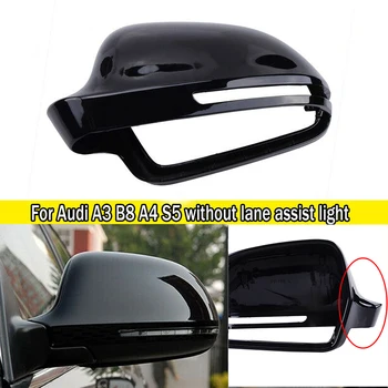 

Right Side Wing Mirror Cover Cap Trim For- A3 A4 B8 S4 A5 S5 8T Q3 Gloss Black 8F0857528B