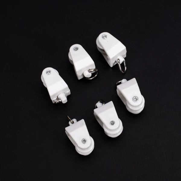 20Pcs High Quality Plastic Bathroom Shower Window Curtain Track Rail Runners Slider Drapery Hooks