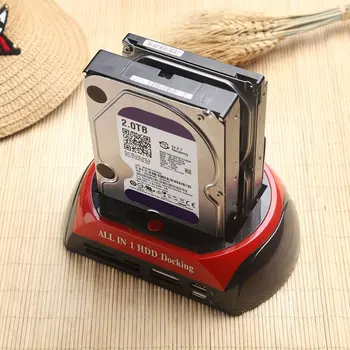 

All in 1 2.5" 3.5" USB 3.0 TO IDE SATA Hard Drive To USB Docking Bay Double Position Hard Disk Base With USB Hub 875U3ISC