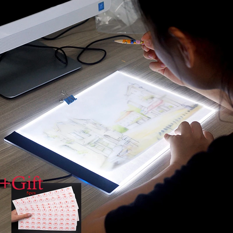 

New Dimmable A4 Led Light Pad,Light Borad,Lightpad ,Tablet, Tools, Diamond Embroidery, Accessories, Diamond Painting Light