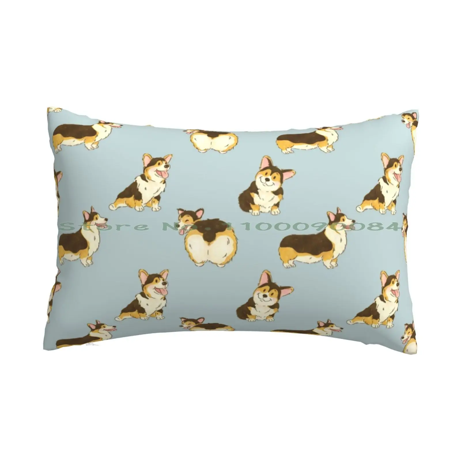 

Tri Color Corgi Dog Pillow Case 20x30 50*75 Sofa Bedroom Pembroke Welsh Corgi Tri Color Corgi Butt Cute Kawaii Puppy Animals