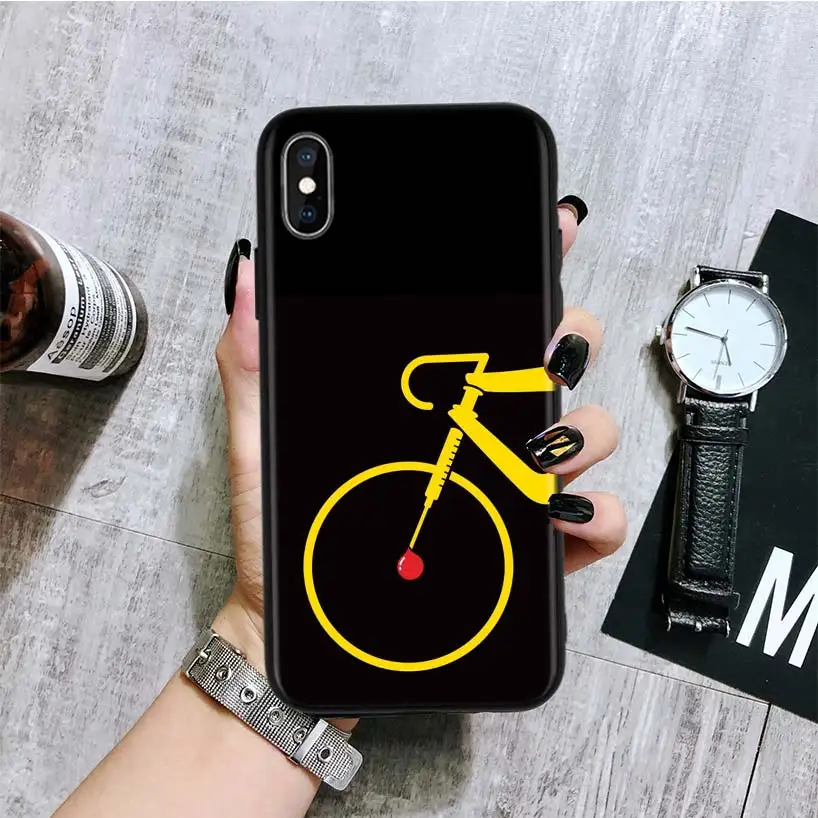 BA209-7 Велосипедный велосипед Спорт Coqu черный чехол для телефона Apple IPhone 11 Pro XS MAX XR 7 8 6 6S Plus X 10 Ten 5 5S SE Coque Shell - Цвет: BA209-7