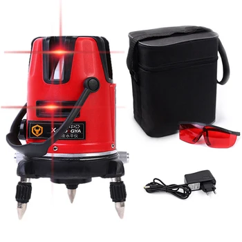 

SPY001 5 Lines Red Laser Level Rotary Nivel Laser 360 Autonivelante 6optical 3D Lazer poziomica laserowa For Caconstruction Tool