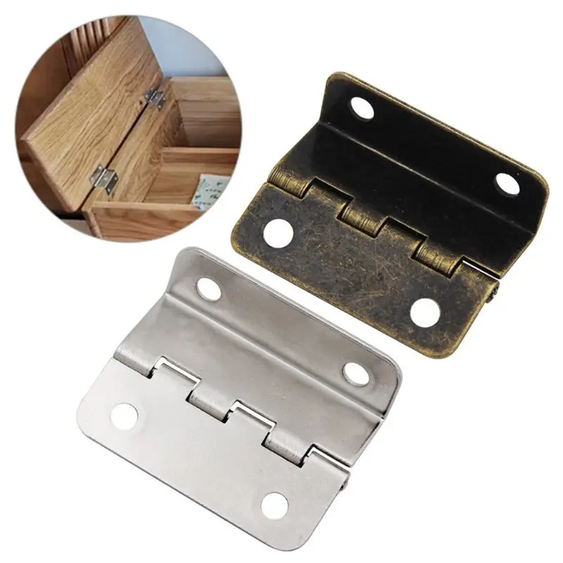 Cabinet Door Hinge Luggage Jewelry Wood Boxes Vintage Hinges Home Furniture Decoration with 4 Hole tip out hinge stainless steel hinges door hinges gas spring hinges gas strut hinges plastic hinges nylon hinges 4Pcs
