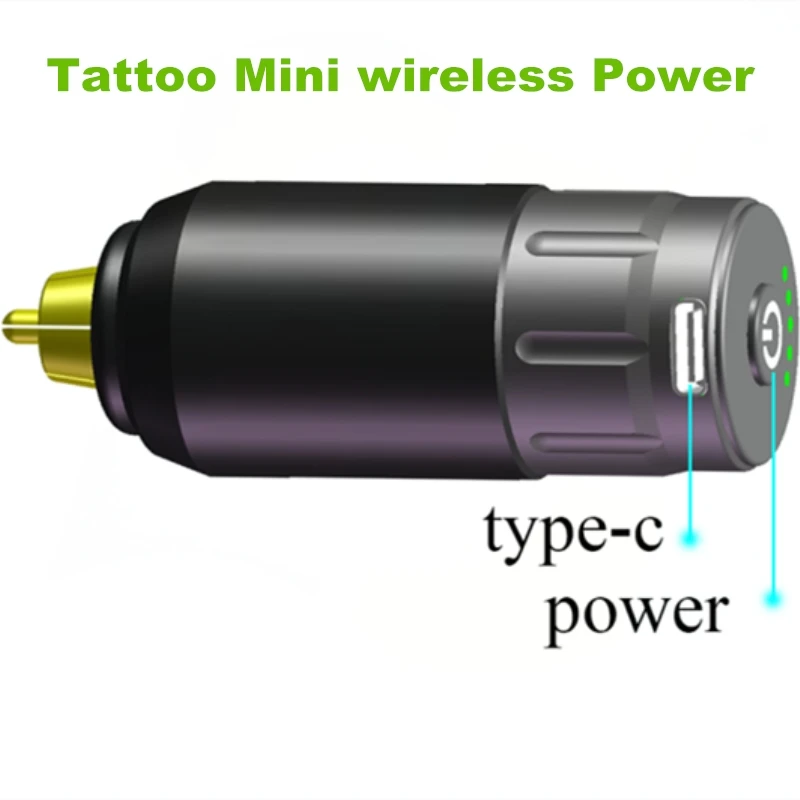 Новые перезаряжаемые беспроводной Rocket татуировки батарея мощность RCA разъем для татуировки ручка питания TPS22