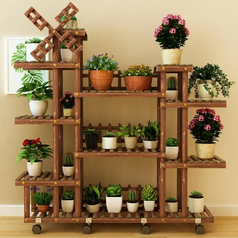 Комнатный деревянный горшок Mueble Plantas Estante Para Flores Plantenstandaard Stojak Na Kwiaty напольный