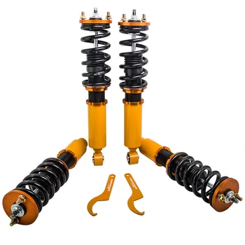 

For Honda CR-V 1997-2001 Full Coilovers Suspension lowering Spring Kits Golden Coilober Front Rear Camber Top Mount