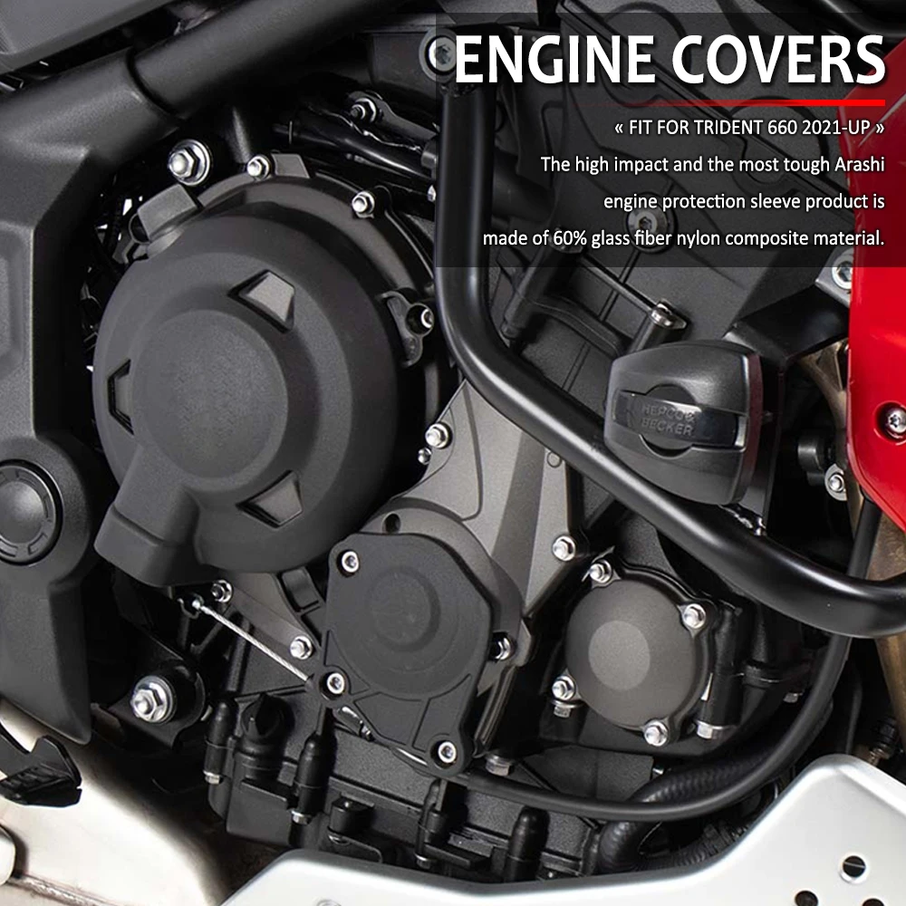

Новые аксессуары для мотоциклов защита двигателя защитный чехол Чехол подходит для Trident 660 2021 защитные крышки двигателя
