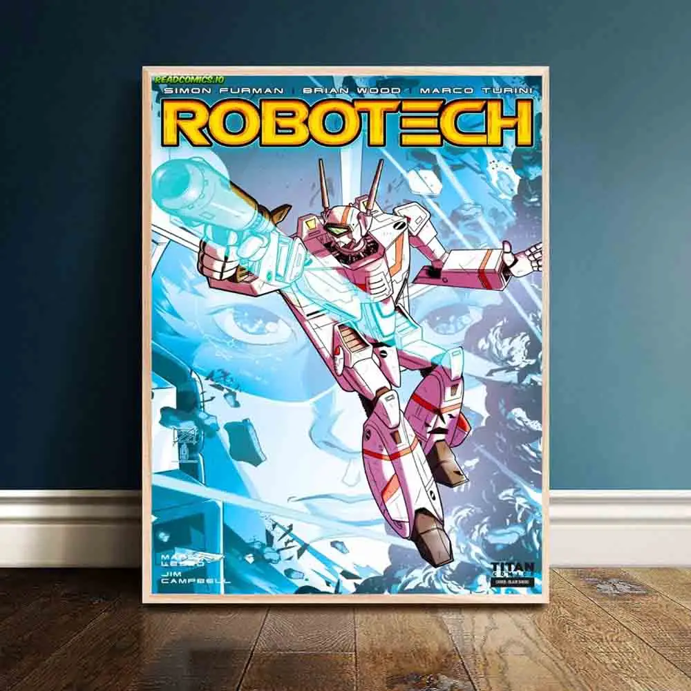 Robotech Аниме классический вопрос постер и принт холст настенная художественная живопись картины для гостиной украшение домашний Декор без рамки - Цвет: I