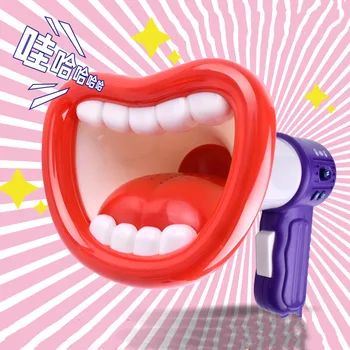 

Big lip megaphone Loudspeaker Multi Voice Changer robot Creative Funny Voice-changing Toys Voice Modifiers For Kids Gift