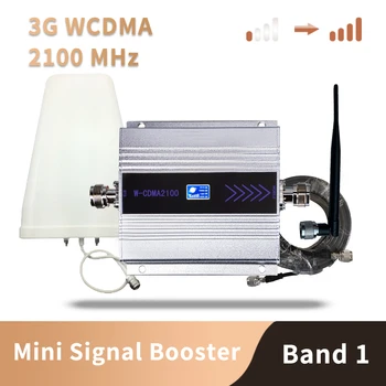 

WCDMA 2100 Mhz Signal Booster Cell Phone Mini Mobile Phone 3G Signal Repeater Signal Amplifier Antenna Kit