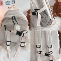 Fashion Big Student Backpack NEW Badge Rucksack Girls School Bag High Capacity Women Backpack Female Cute Leisure Travel Mochila - Image 5