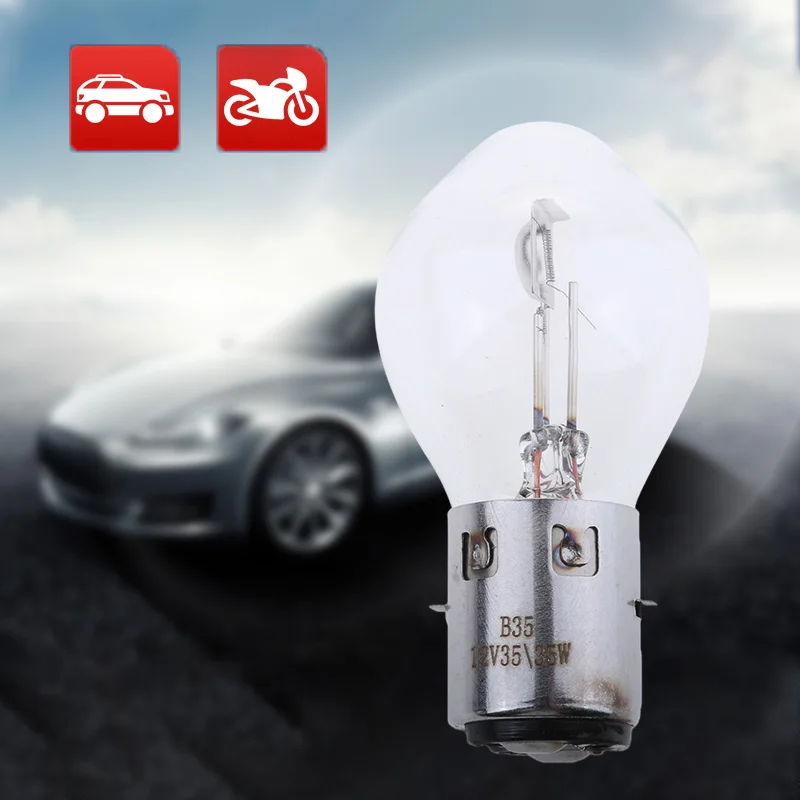 35W Motorcycle HID Halogen Light Bulbs Bright White Car Motorbike Scooter Headlight Bulb Headlamp Lamp BA20D S2 |