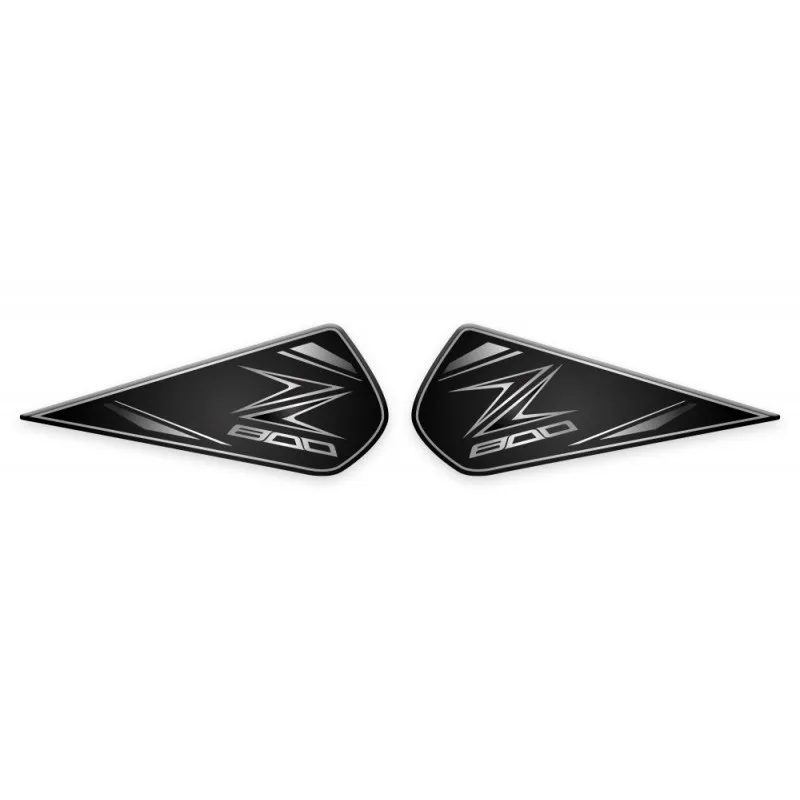 Для Kawasaki Z800 Z 800 2013 3D Смола Наклейка топливная сторона газ Stookolie Мотоцикл Танк Pad декоративный протектор - Цвет: Серебристый