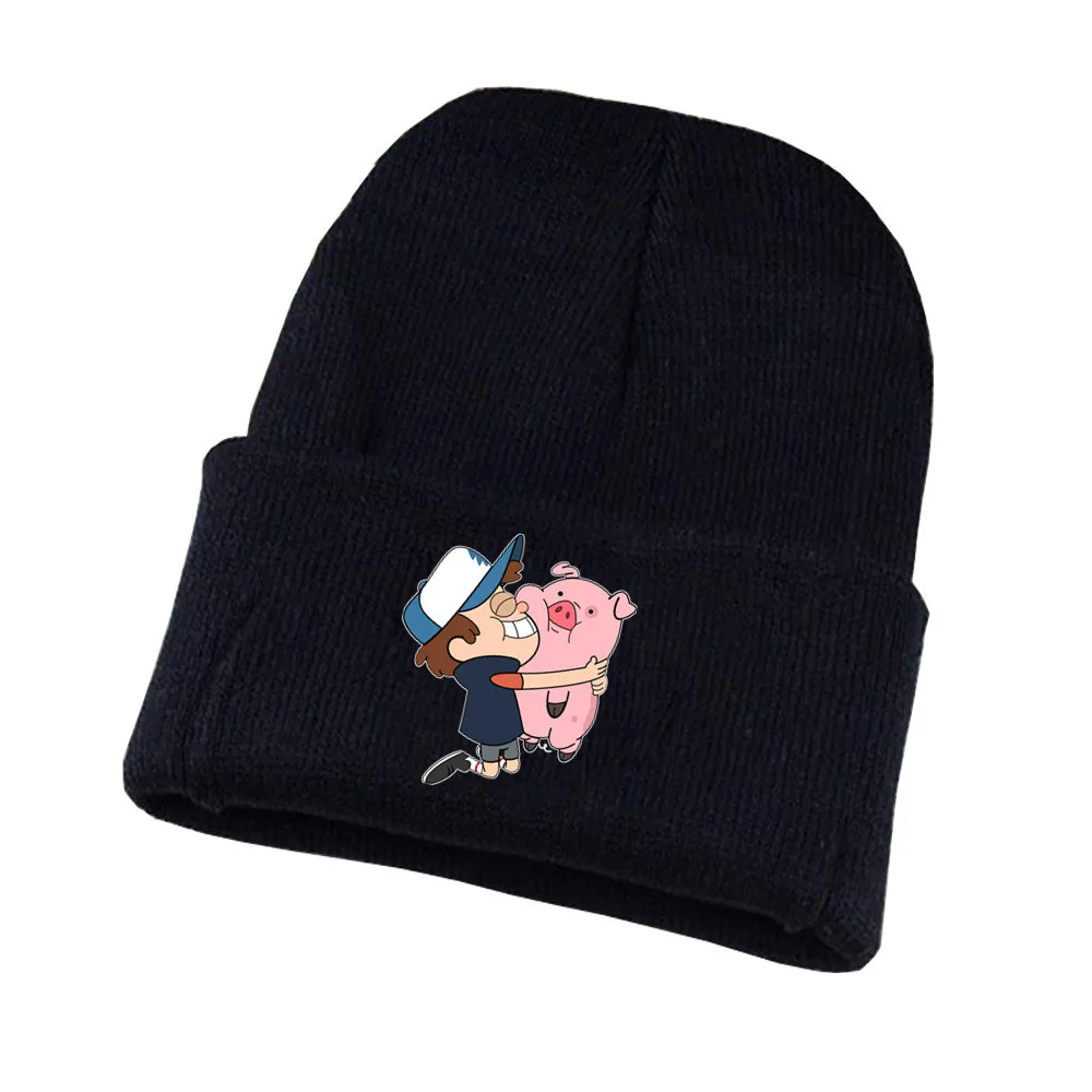 Аниме «Гравити Фолз» шляпа Билла шифра Мэйбл Диппер уоддлес, хлопковая шапка для косплея, вязаная шапка с рукавом, шапка, костюм, шляпа-аксессуар - Цвет: 06