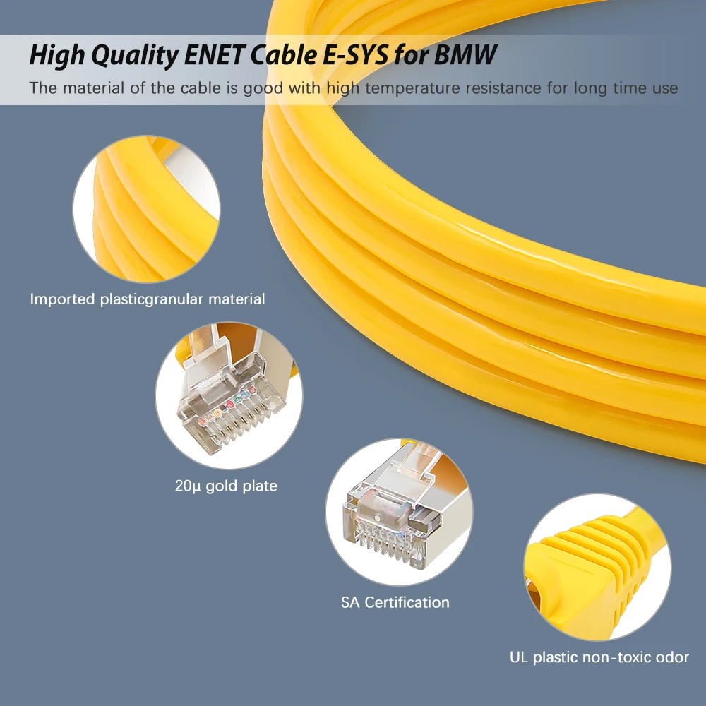 Kaufe ESYS ENET-Kabel für BMW F-Serie, Aktualisierung versteckter Daten,  ICOM-Codierung, ECU-Programmierer, OBD2-Scanner, Auto-Diagnose,  Auto-Wartungswerkzeug