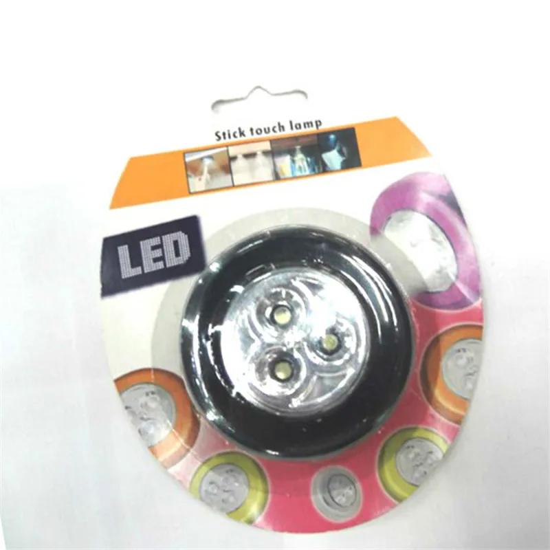 1 Pc LED Night Light Closet Cabinet Light Touch Sensor Light Kitchen Bedroom Cupboard Wireless Magnetic Corridor Stair Lamps