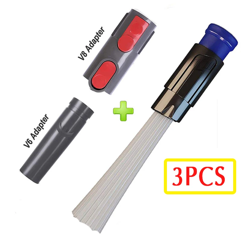 3pcs Чистящая Щетка Набор принадлежностей для щетки Dyson DC35 DC61 DC62 V8 V10 V6 пылесос Dust Daddy многофункциональные инструменты - Цвет: 3pcs