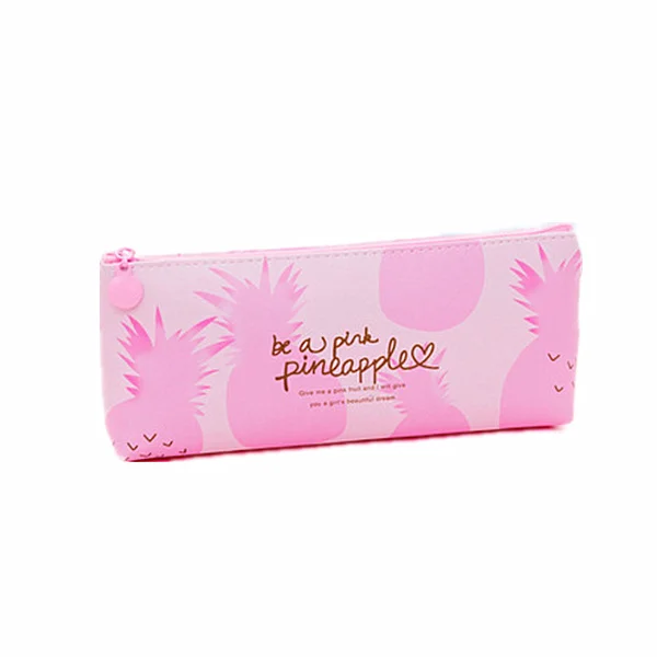 pineapple 4 PURDORED, 1 шт., косметичка С КАКТУСОМ, женская косметичка с ананасом, дорожная сумка с принтом в виде листьев, Студенческая пенал, косметичка, Органайзер - Цвет: pineapple 4