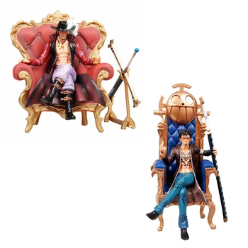 

One piece Seven Warlords Of The Sea POP gk Dracule Mihawk Trafalgar Law Sofa Ver. Sir Crocodile Action PVC Figure Toy D19