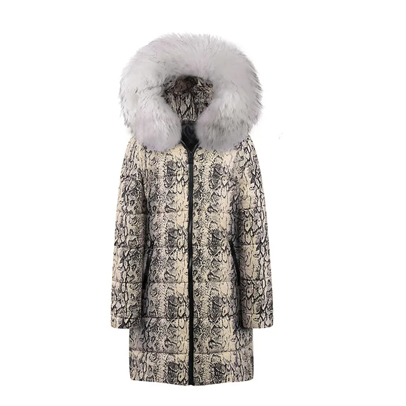 #*Cheap 2019 Women Winter Parka Plus size Printed Down Cotton Jacket Thicken Hooded Fur collar Long Outerwear Female Winter Coats A2987